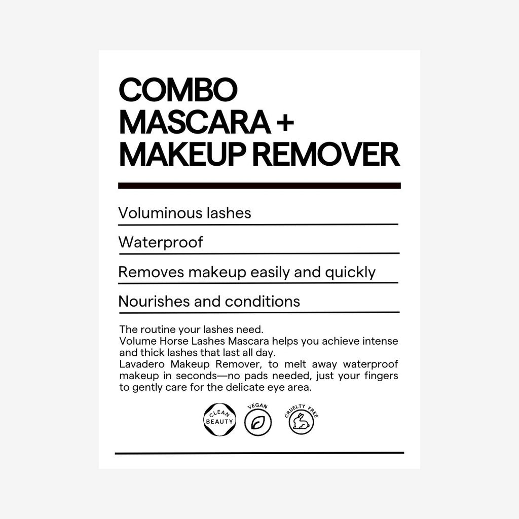 COMBO VOLUMIZING MASCARA + REMOVER