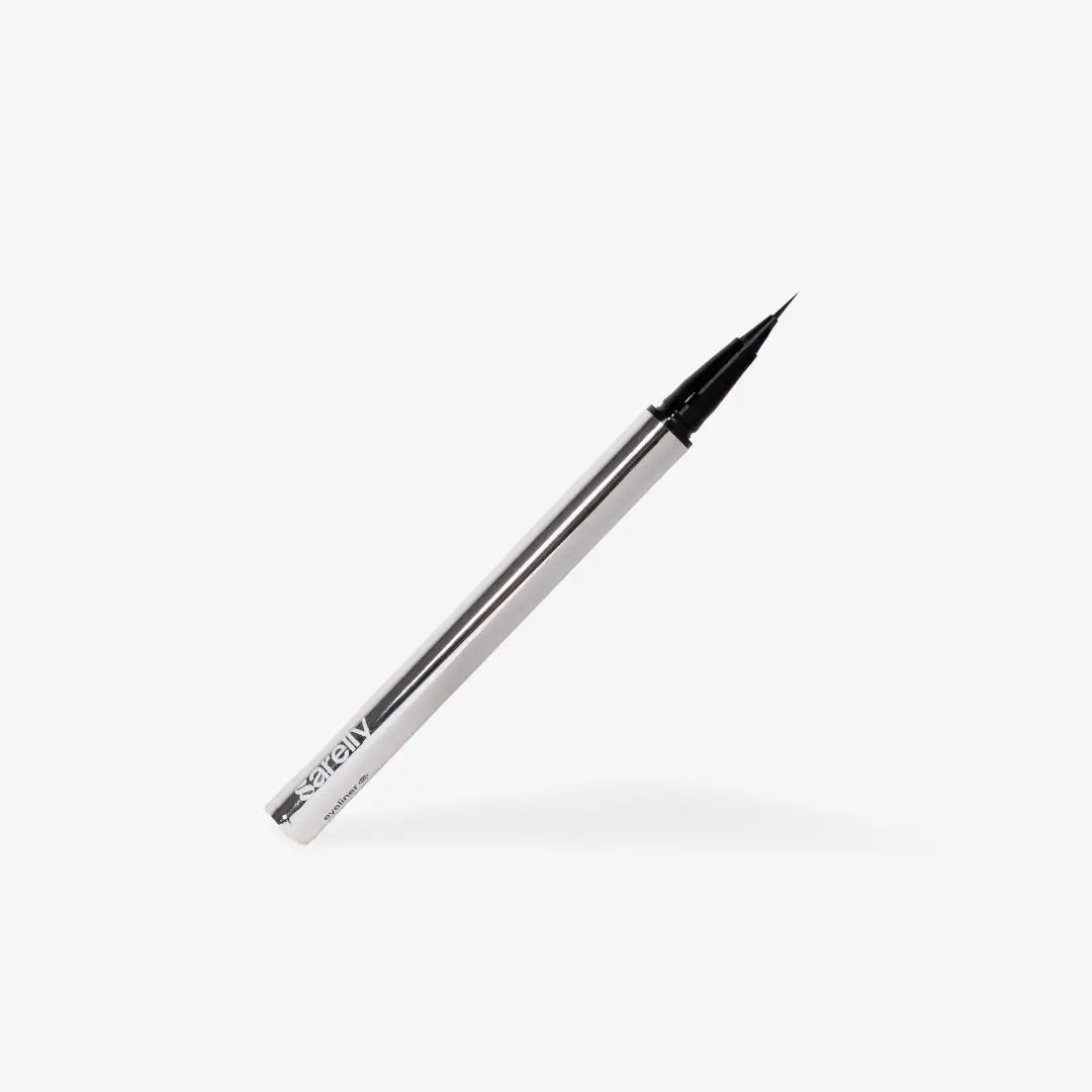 Sarelly Ultra Fine Needle Eyeliner Black with precision brush-tip applicator