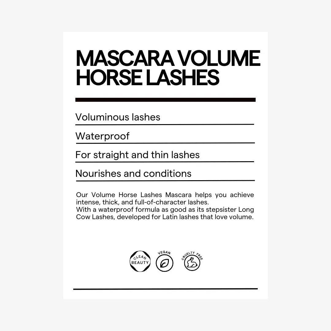 VOLUME HORSE LASHES WATERPROOF MASCARA